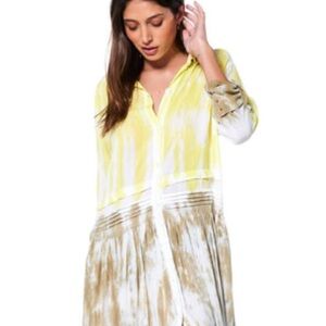 Never Been Worn YFB Joanie dress in ivy alchemy wash. Maxi Shirt dress.